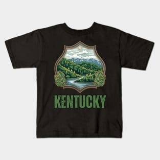 Kentucky State USA Kids T-Shirt